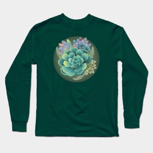 Succulent Art Long Sleeve T-Shirt